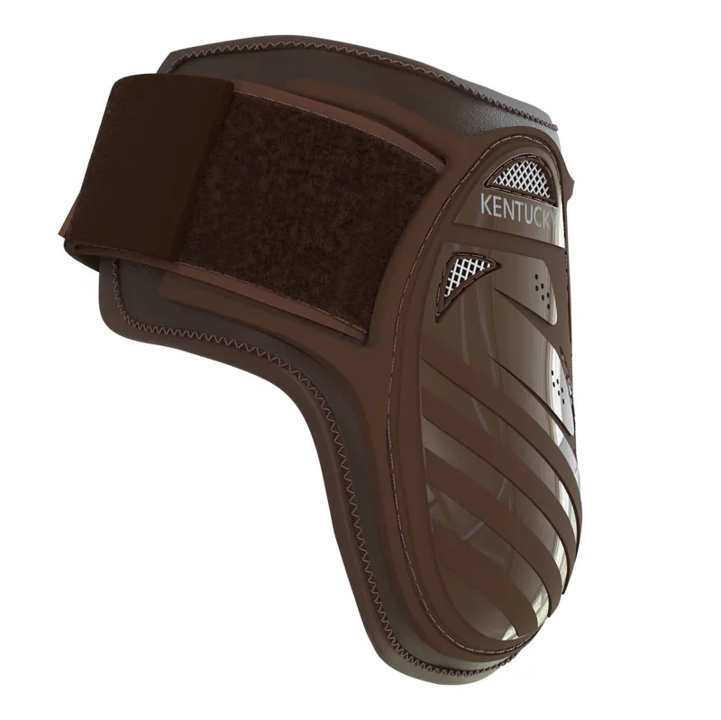 Kentucky Young Horse Vented Fetlock Boots - Brown-4