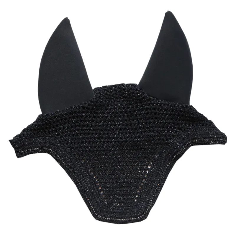 Kentucky Wellington Sparkling Fly Veil - Black-1