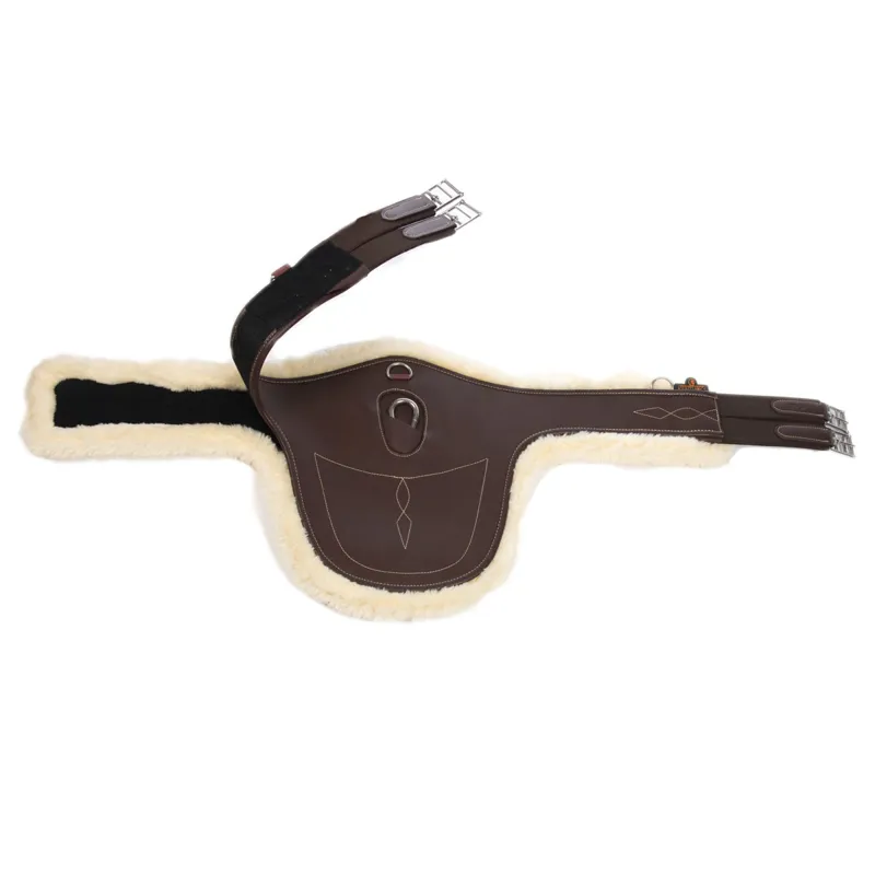 Kentucky Sheepskin Stud Girth - Brown/Natural-1