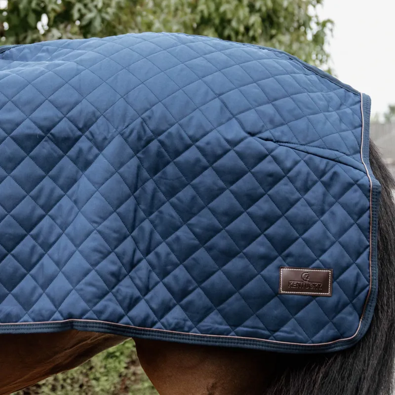 Kentucky 160g Riding Rug Exercise Sheet - Navy-2
