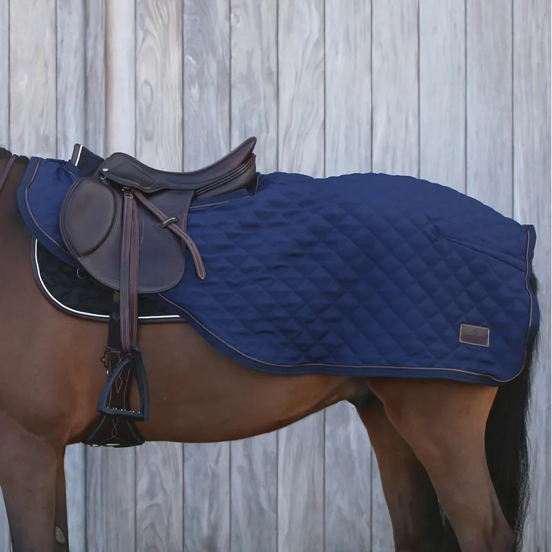 Kentucky 160g Riding Rug Exercise Sheet - Navy-4
