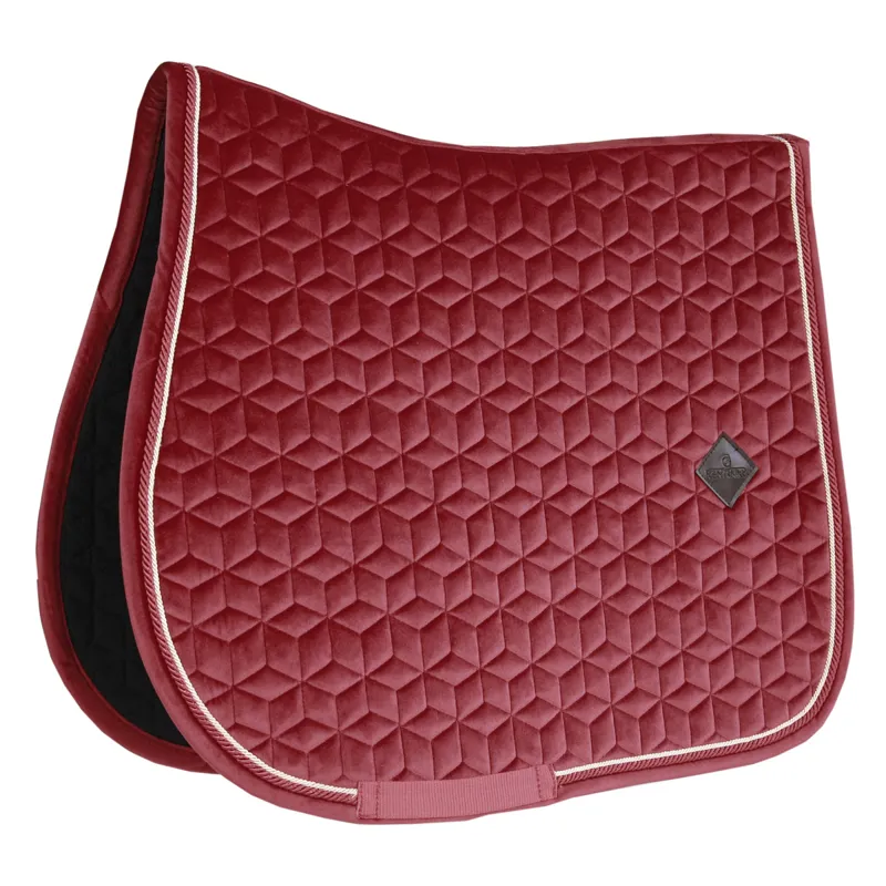 Kentucky Velvet Jumping Saddlecloth - Bordeaux-2