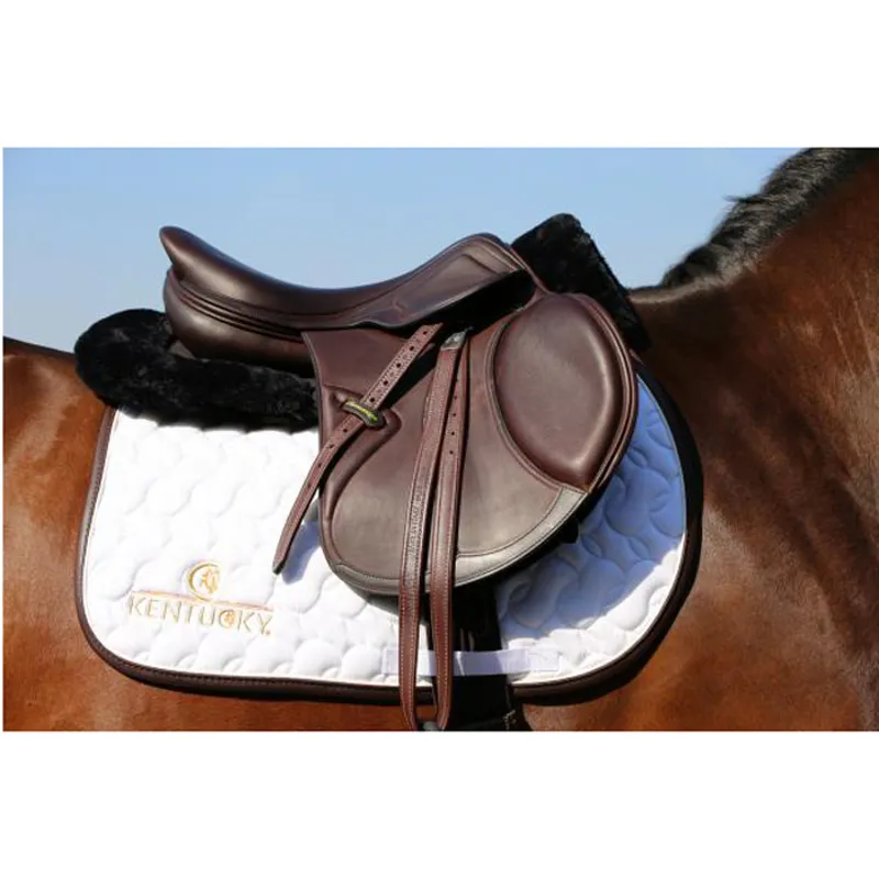 Kentucky Saddlecloth - White/Brown-2