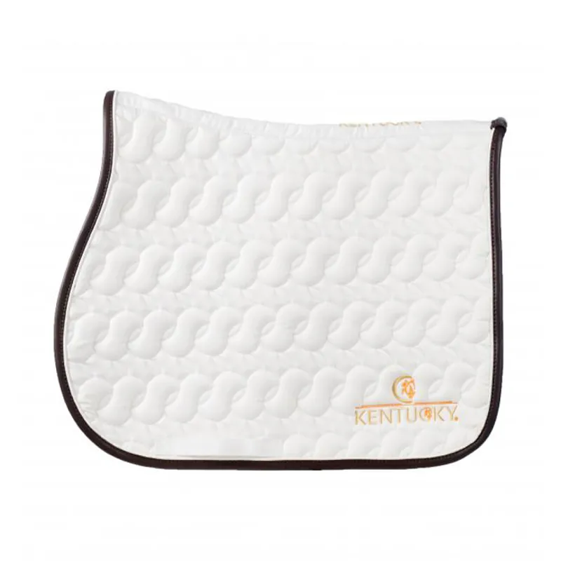 Kentucky Saddlecloth - White/Brown