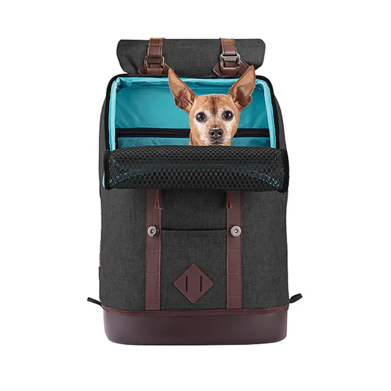 Kurgo K9 Dog Rucksack - Heather Black-2