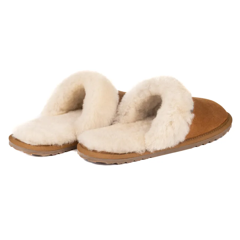 Le Chameau Mule Maison Ladies Slippers - Tan-1