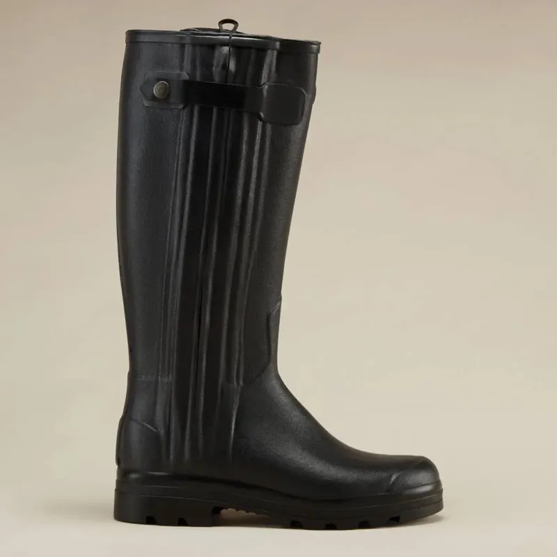 Le Chameau Chasseur Mens Neoprene Wellington Boots - Noir-9