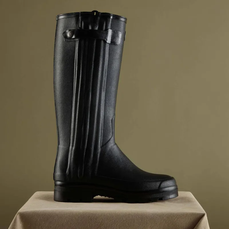 Le Chameau Chasseur Mens Neoprene Wellington Boots - Noir-1