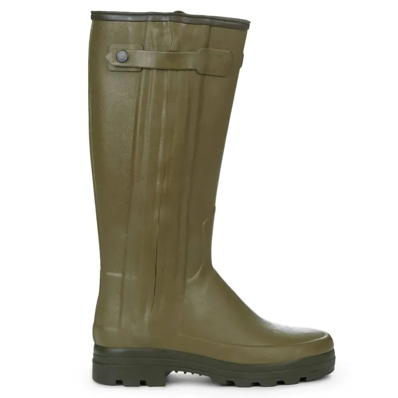 Le Chameau Chasseur Mens Neoprene Wellington Boots - Vert Vierzon-1
