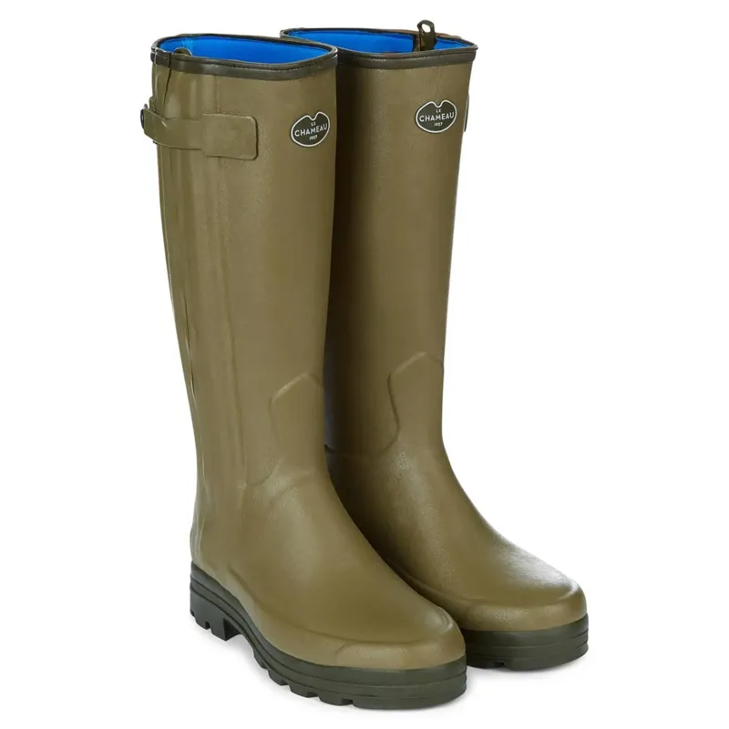 Le Chameau Chasseur Mens Neoprene Wellington Boots - Vert Vierzon