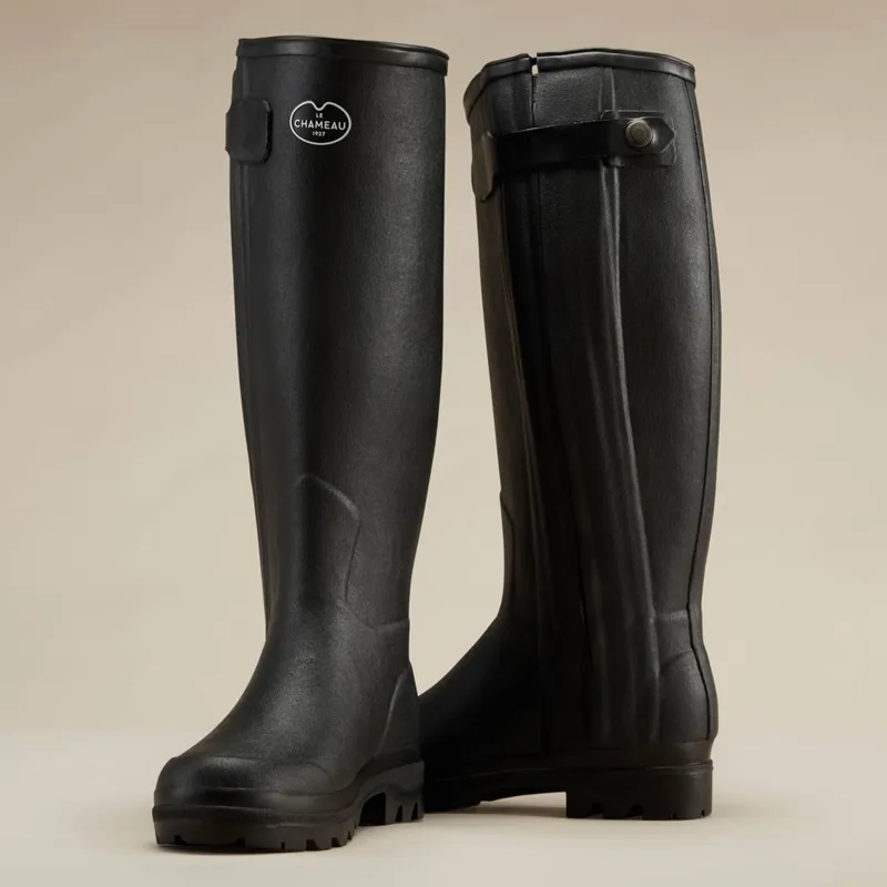 Le Chameau Chasseur Ladies Neoprene Boots - Noir-5