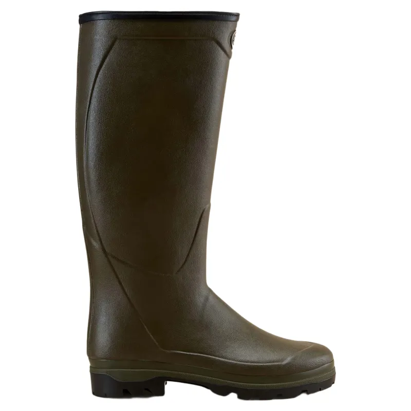 Le Chameau Country Cross Neoprene Lined Mens Wellingtons - Vert Chameau-5