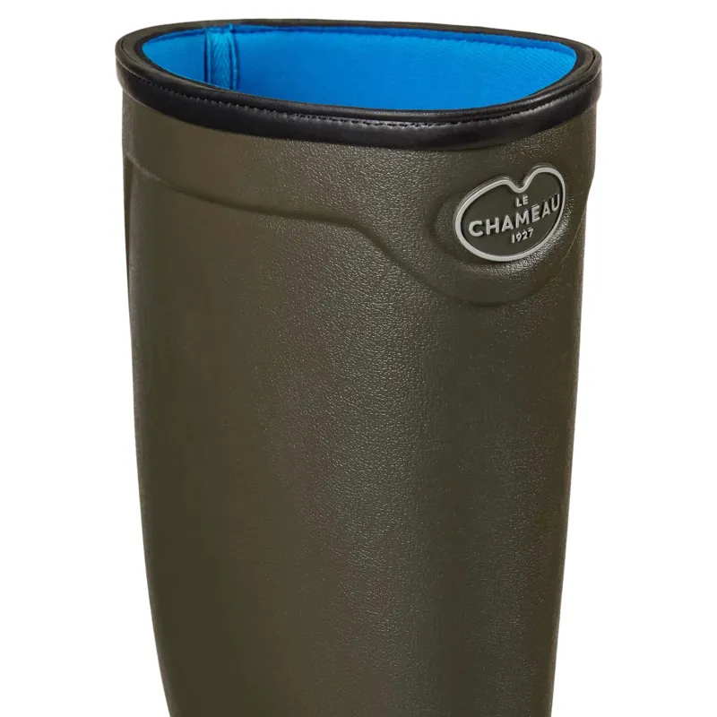 Le Chameau Country Cross Neoprene Lined Mens Wellingtons - Vert Chameau-7