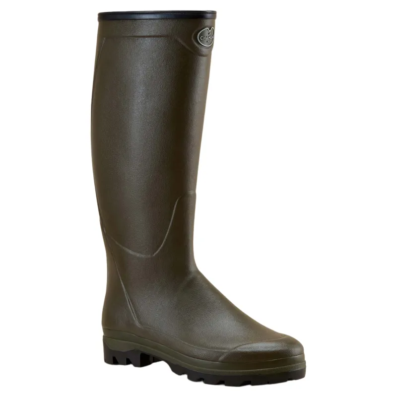 Le Chameau Country Cross Neoprene Lined Mens Wellingtons - Vert Chameau-1