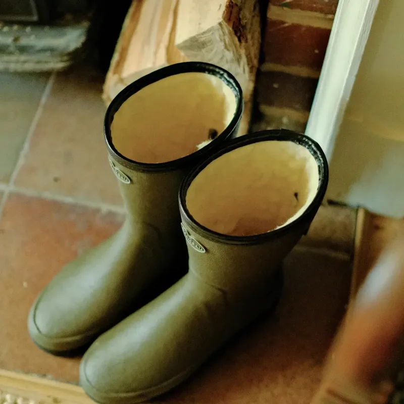 Le Chameau Giverny Wool Lined Bottillon Womens Wellingtons - Vert Chameau-8