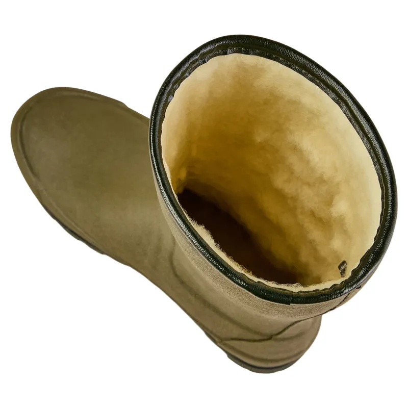 Le Chameau Giverny Wool Lined Bottillon Womens Wellingtons - Vert Chameau-11