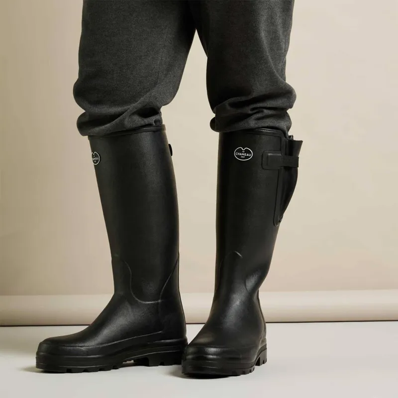 Le Chameau Vierzonord Neoprene Lined Mens Wellingtons - Noir-6