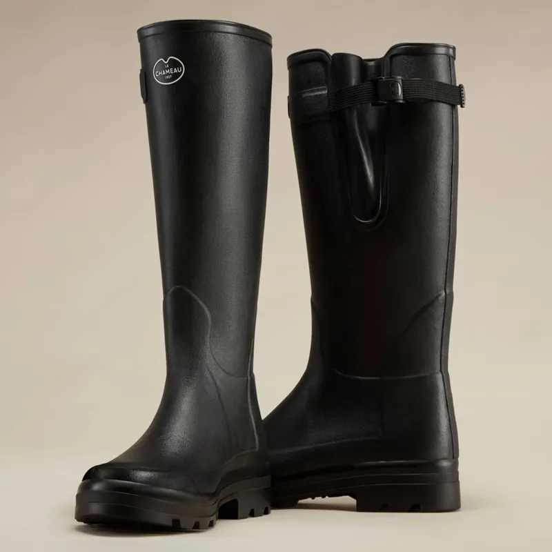 Le Chameau Vierzonord Neoprene Lined Mens Wellingtons - Noir-5