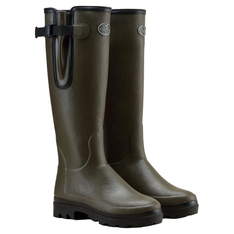 Le Chameau Vierzonord Neoprene Lined Womens Wellington - Vert Chameau