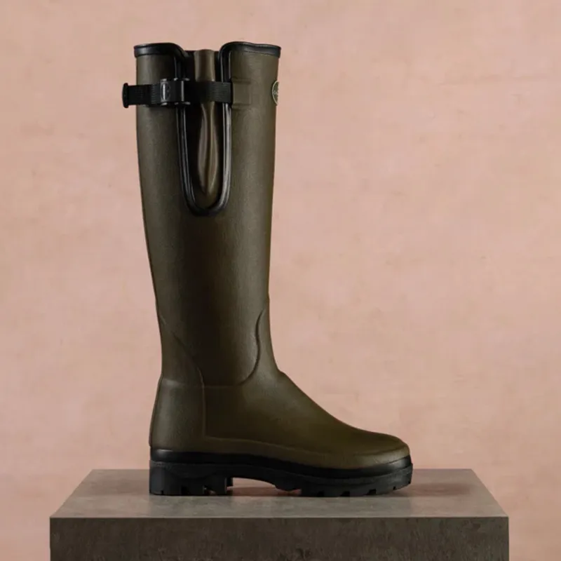 Le Chameau Vierzonord Neoprene Lined Womens Wellington - Vert Chameau-1