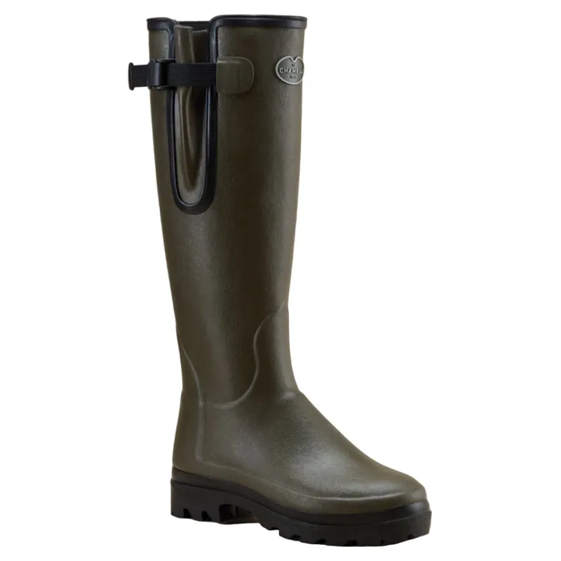 Le Chameau Vierzonord Neoprene Lined Womens Wellington - Vert Chameau-4