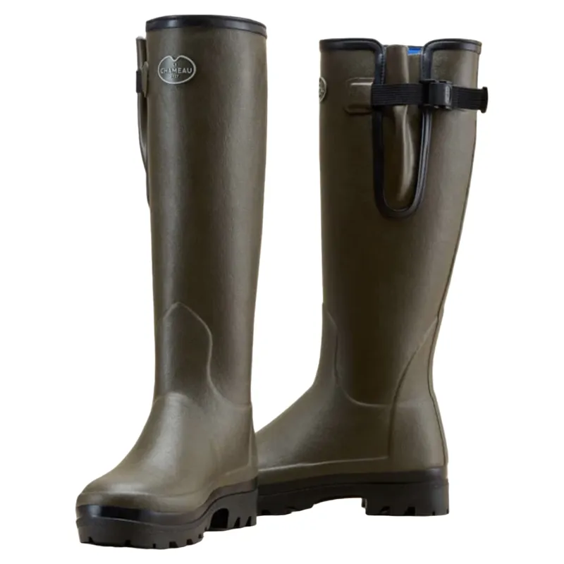 Le Chameau Vierzonord Neoprene Lined Womens Wellington - Vert Chameau-5