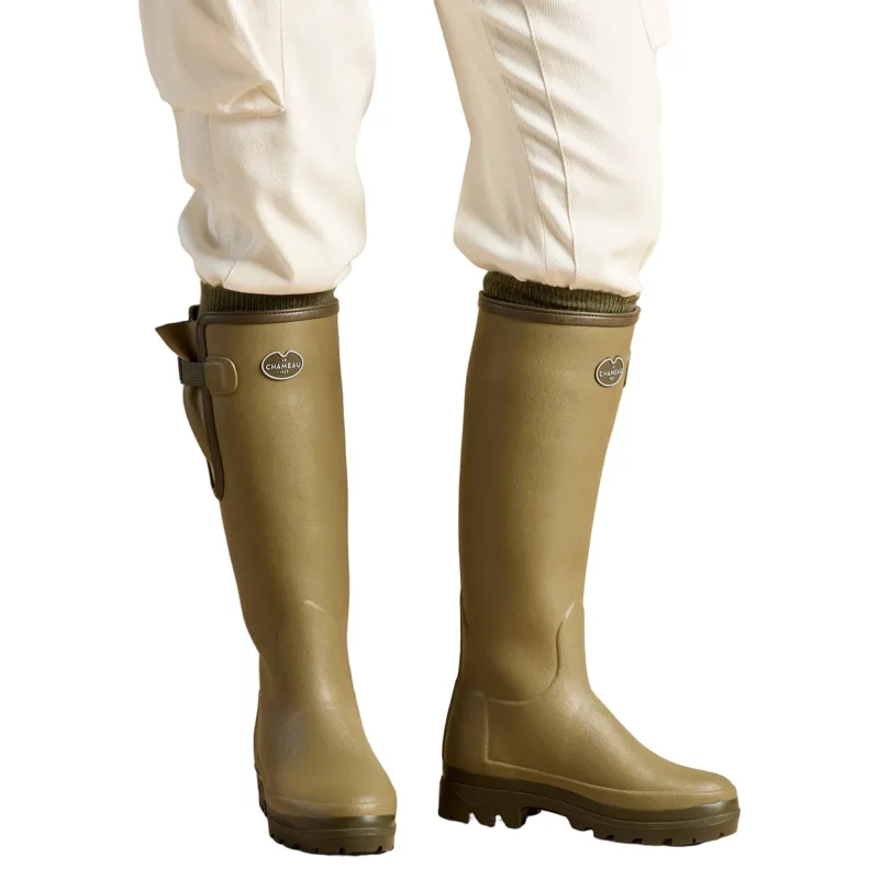 Le Chameau Vierzonord Neoprene Lined Womens Wellingtons - Vert Vierzon-2
