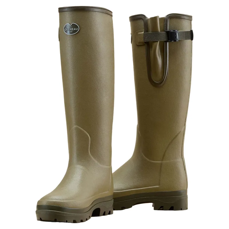Le Chameau Vierzonord Neoprene Lined Womens Wellingtons - Vert Vierzon-4