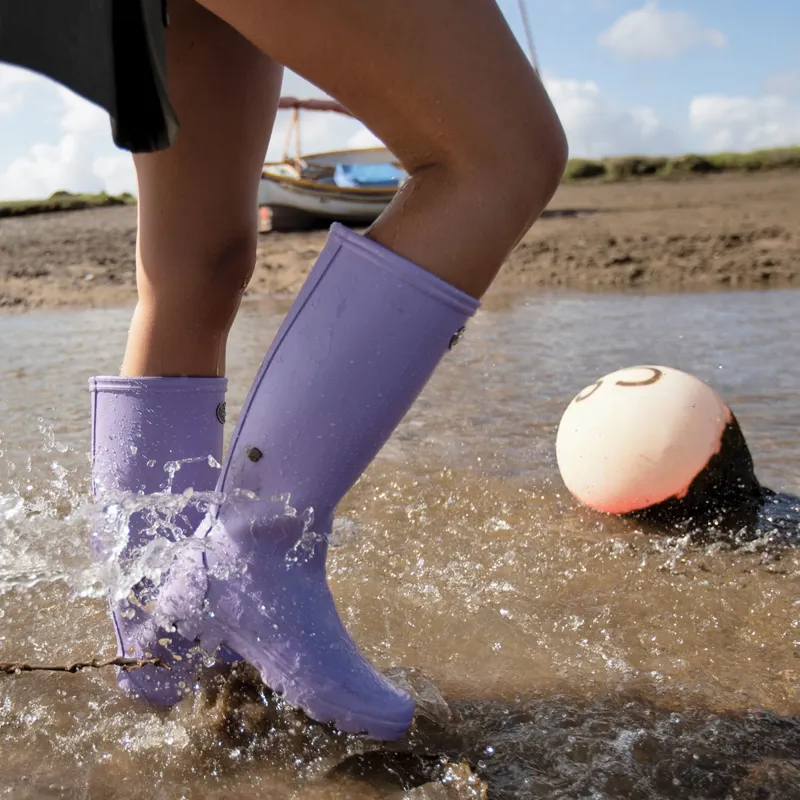 Le Chameau Iris Jersey Lined Ladies Wellington Boots - Lila-4