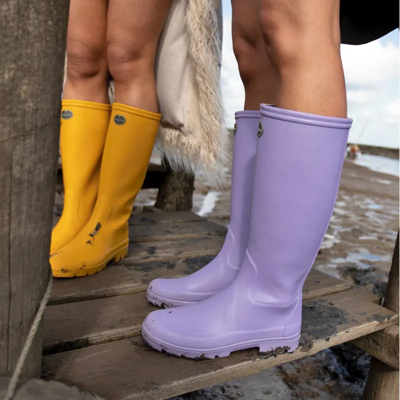 Le Chameau Iris Jersey Lined Ladies Wellington Boots - Lila-5