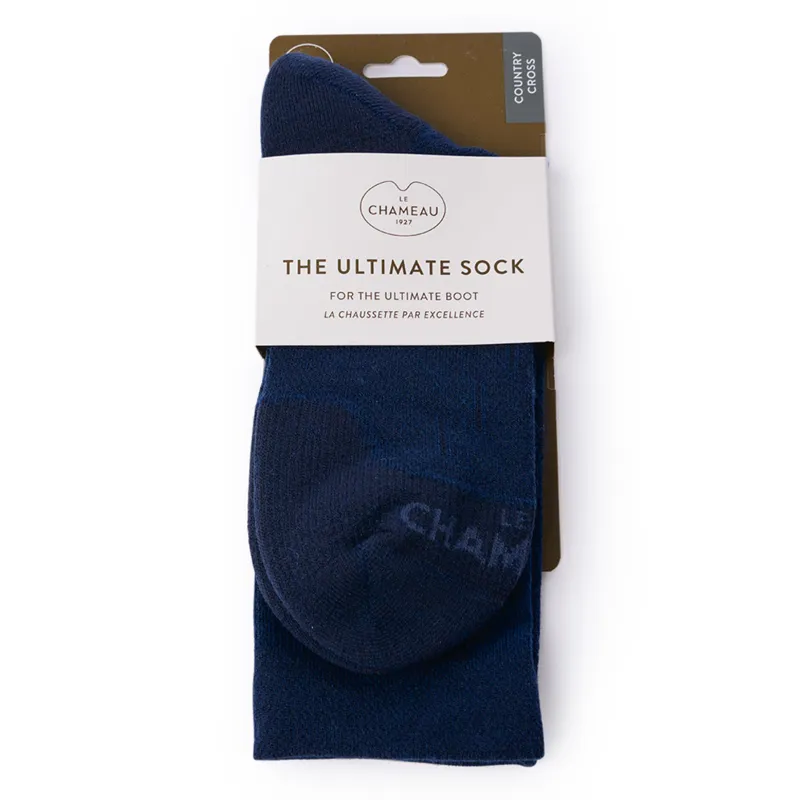 Le Chameau Country Cross Tall Ultimate Socks - Navy-1