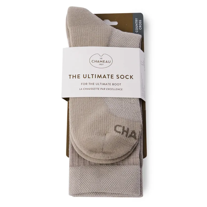 Le Chameau Country Cross Tall Ultimate Socks - Oatmeal-1