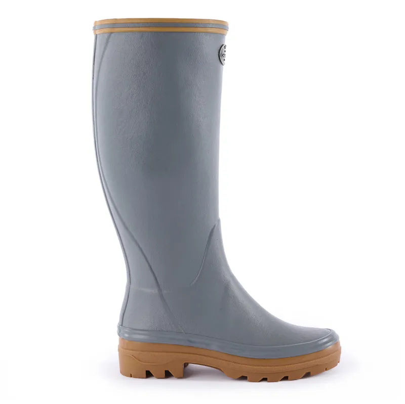 Le Chameau Giverny Ladies Wellington Boots - Gris-1