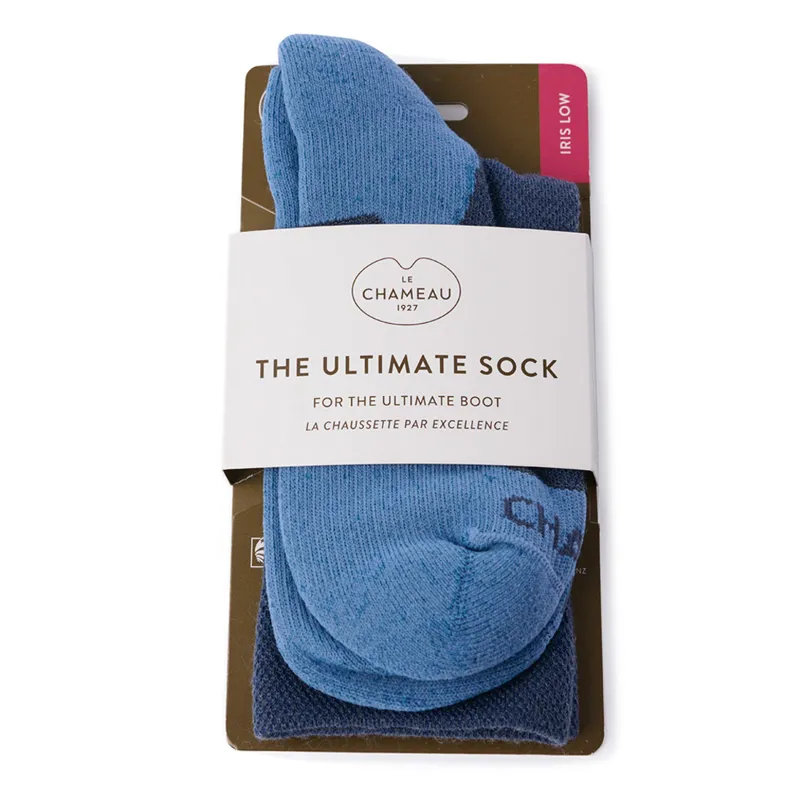 Le Chameau Iris Low Ultimate Socks - Bleu Fonce-1