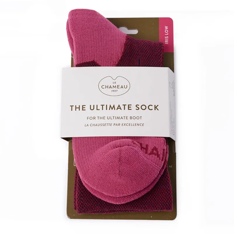 Le Chameau Iris Low Ultimate Socks - Rouge-1