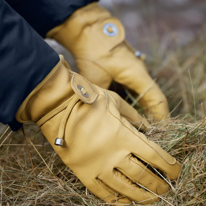 Waldhausen Texas Work Gloves - Yellow-1