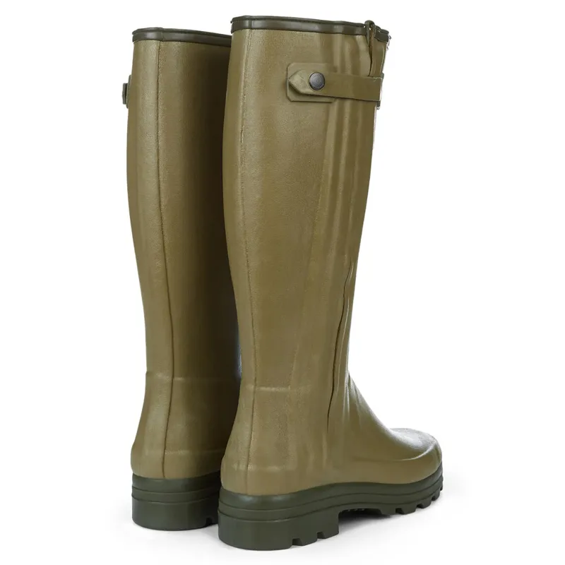 Le Chameau Chasseur Mens Neoprene Wellington Boots - Vert Vierzon-3