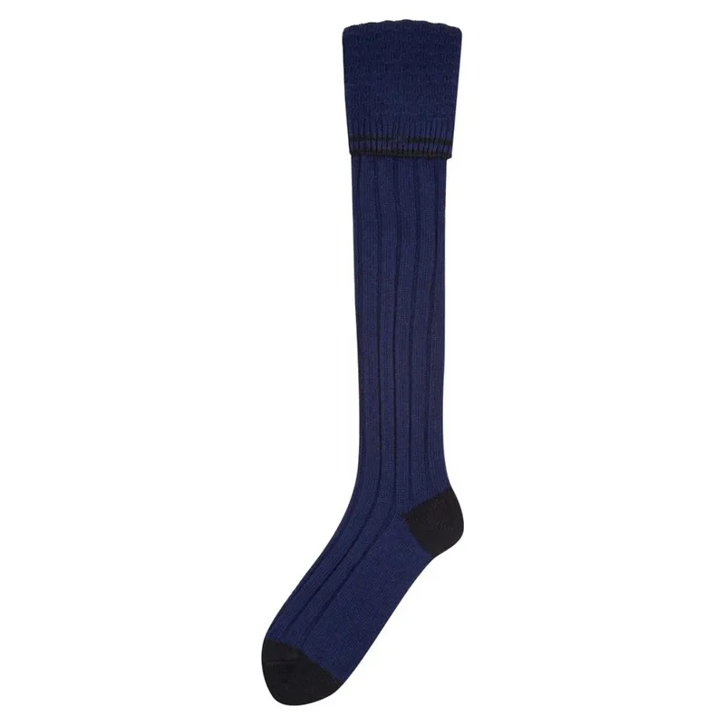 Le Chameau Lambswool Unisex Shooting Socks - Marine
