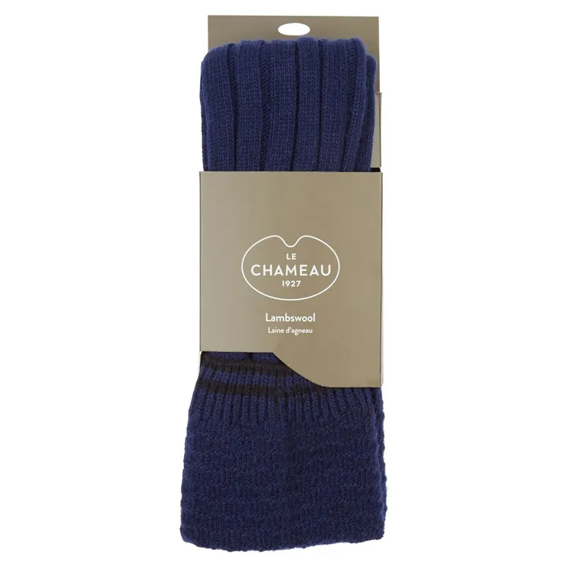 Le Chameau Lambswool Unisex Shooting Socks - Marine-1