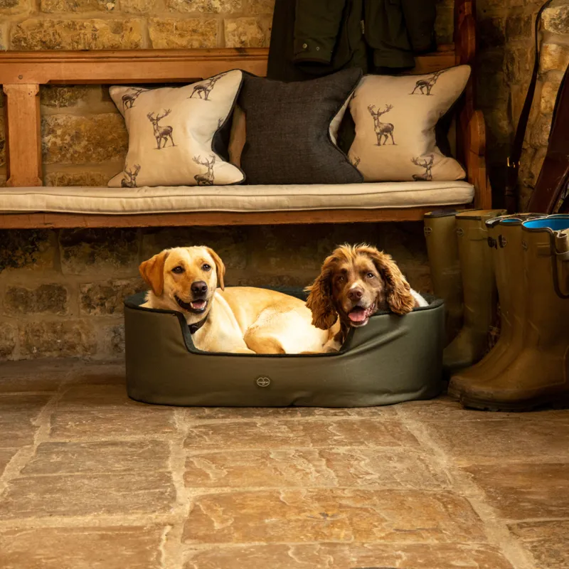 Le Chameau Removable Cushion Dog Bed - Vert Chameau-3