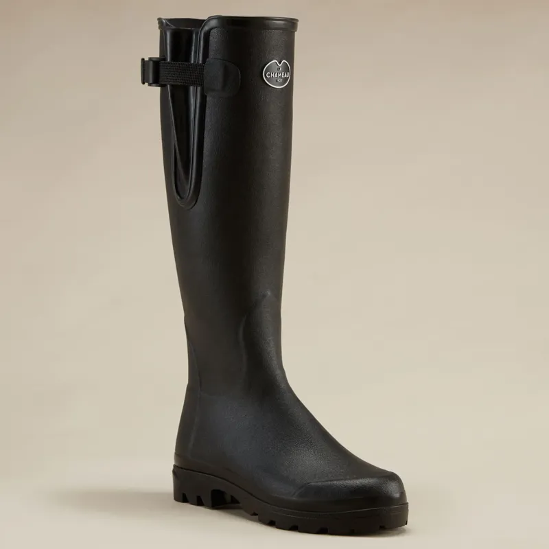 Le Chameau Vierzon Ladies Wellingtons - Noir-1