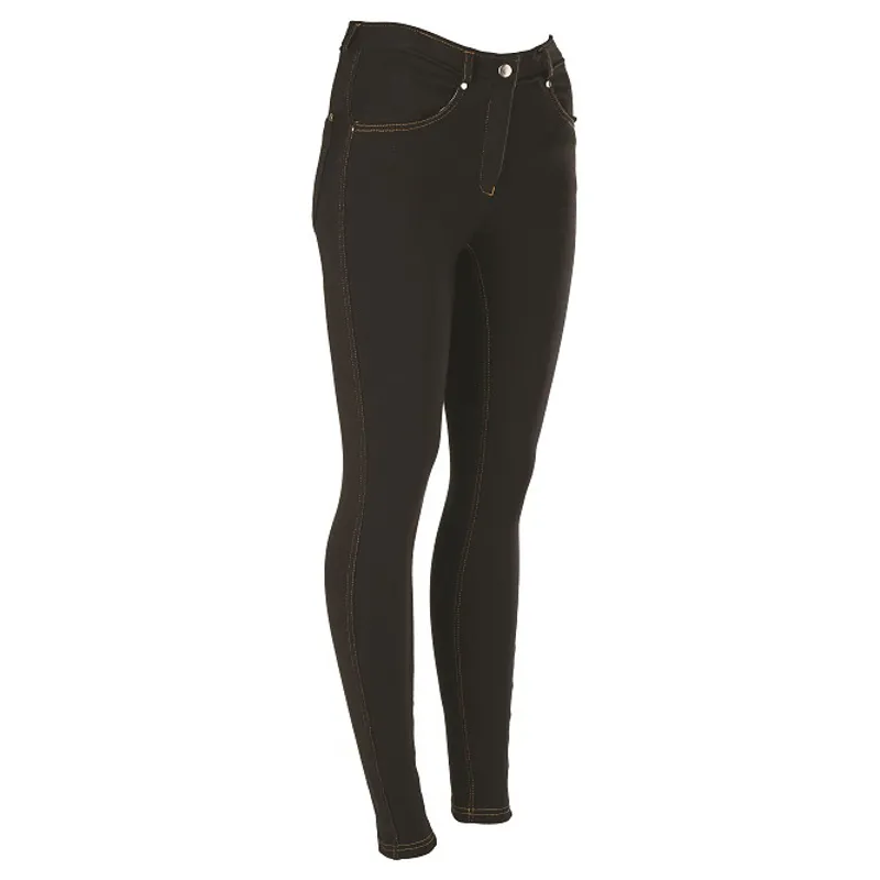 Legacy LifeStyle Stitch Ladies Jodhpurs - Black/Gold-1