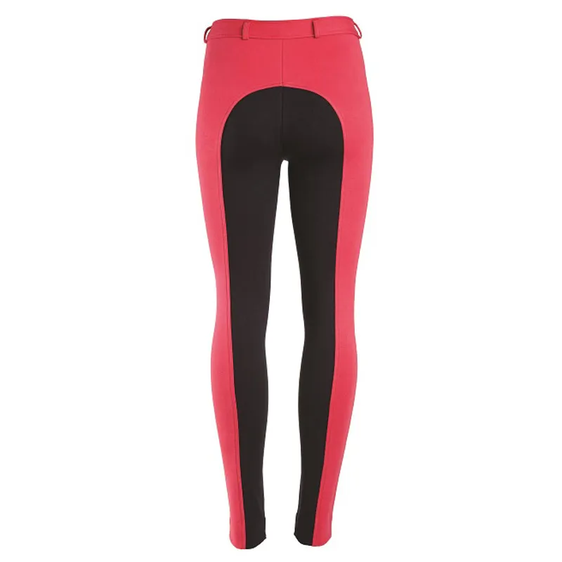 Legacy LifeStyle Two Tone Childrens Jodhpurs - Raspberry Red/Navy-1