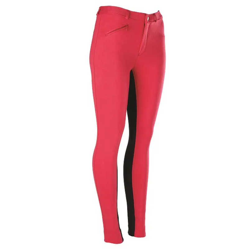Legacy LifeStyle Two Tone Childrens Jodhpurs - Raspberry Red/Navy