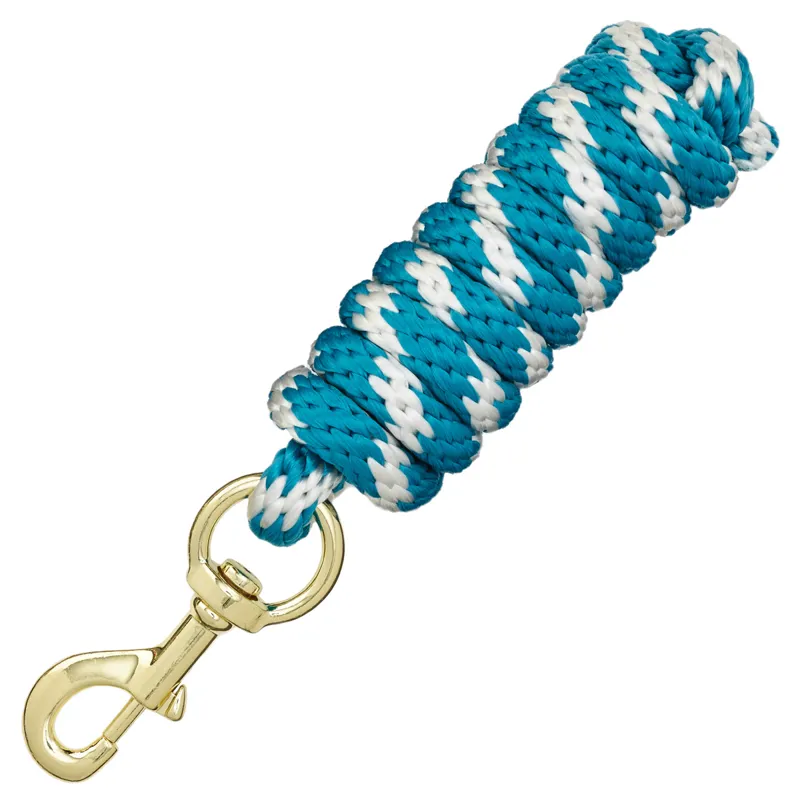 Legacy Two Tone Lead Rope - Turquoise/White