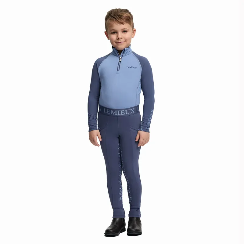 LeMieux Mini Classique Junior Base Layer - Powder Blue-2