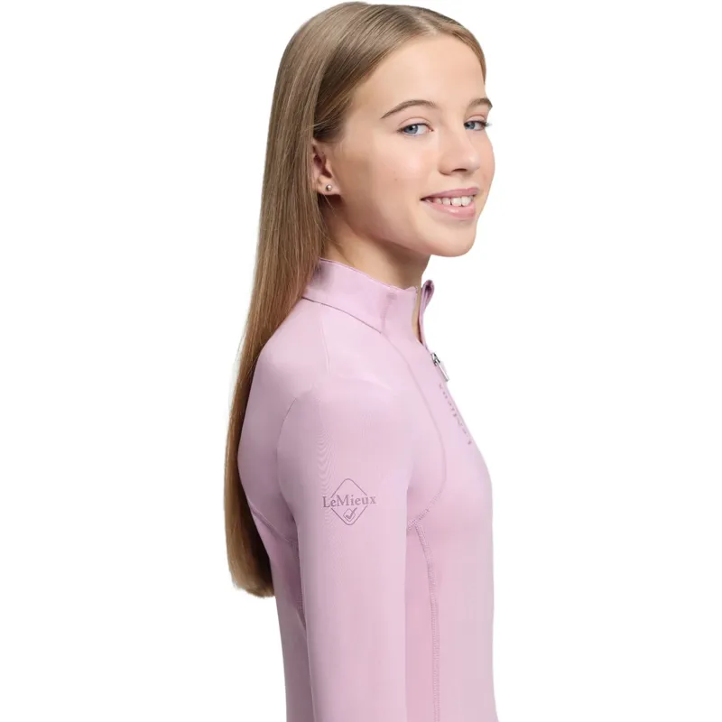 LeMieux Classique Young Rider Long Sleeve Base Layer - Fondant-5