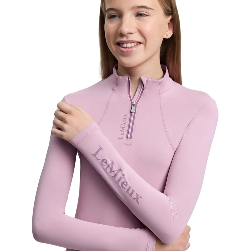 LeMieux Classique Young Rider Long Sleeve Base Layer - Fondant-6