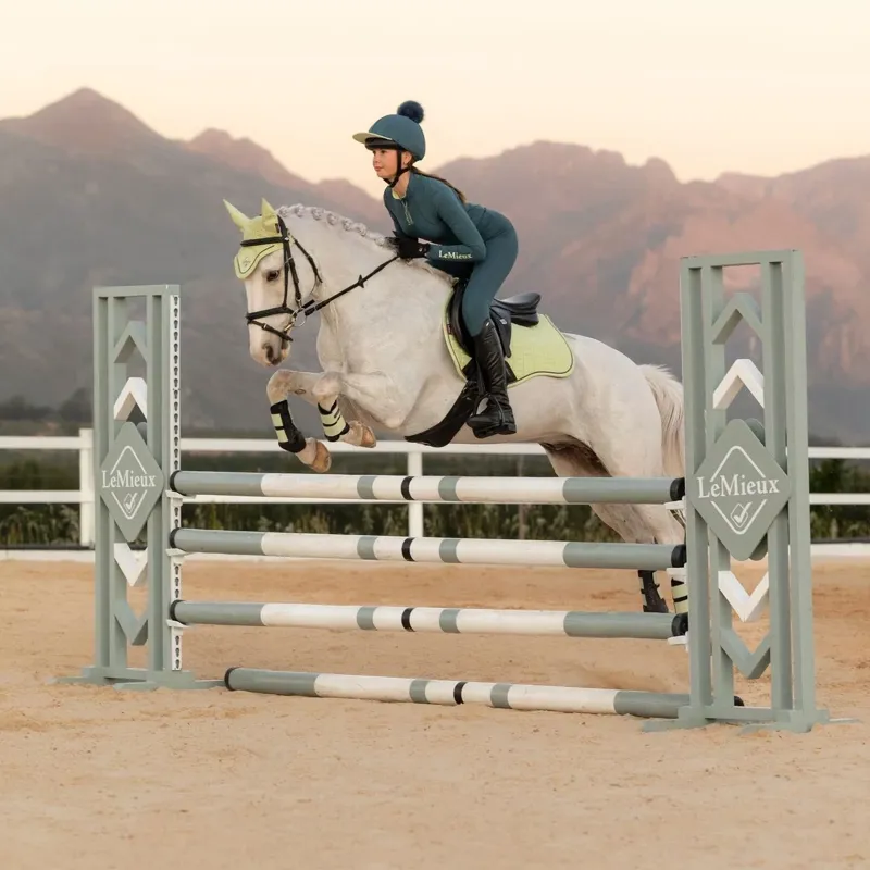 LeMieux Classique Young Rider Long Sleeve Base Layer - Jungle-5