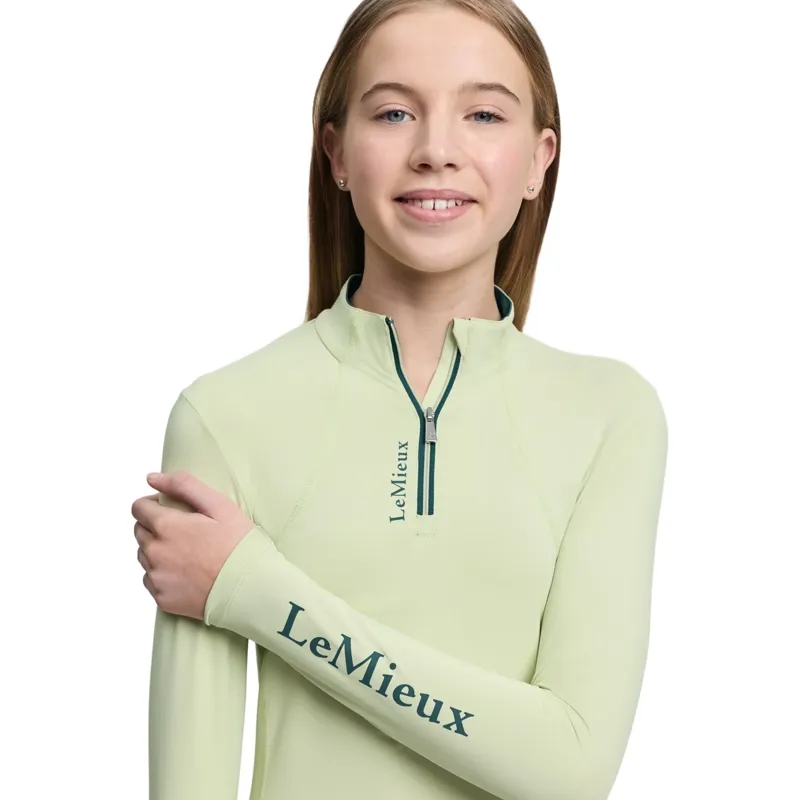 LeMieux Classique Young Rider Long Sleeve Base Layer - Macaron-5